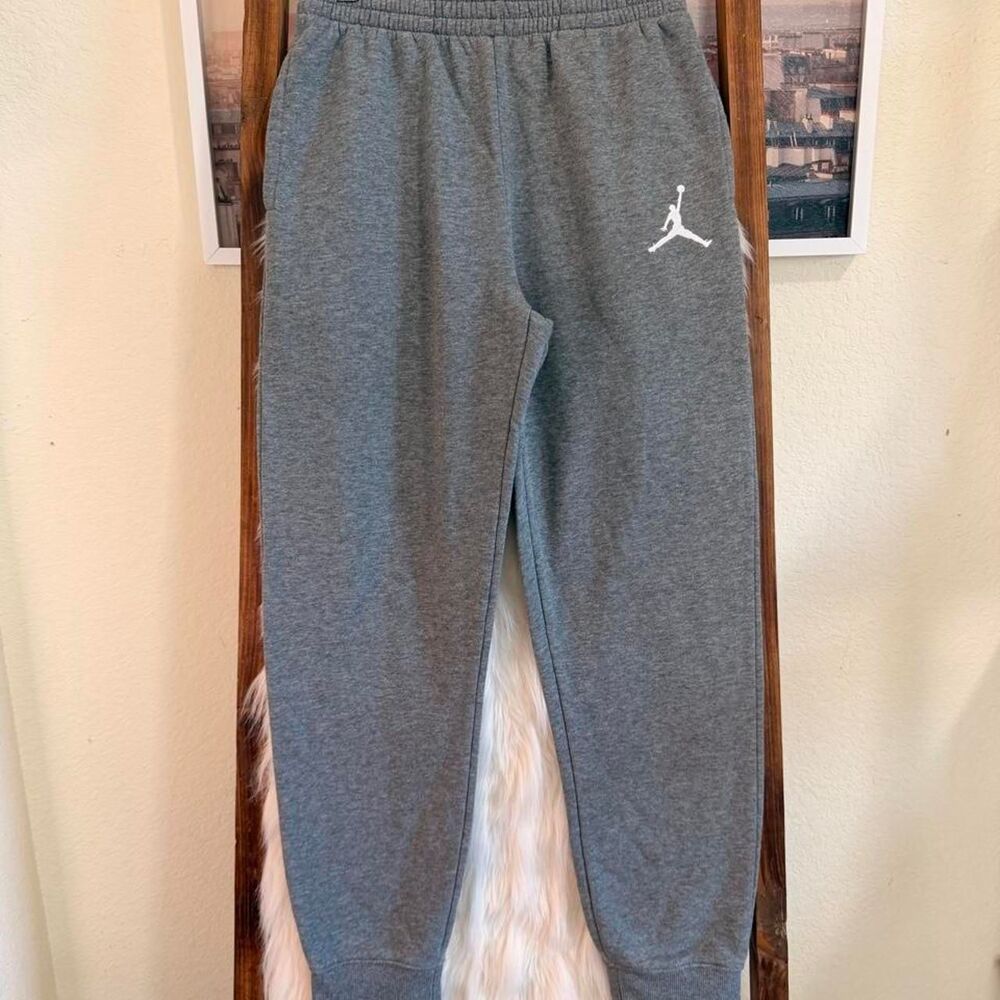 Jordan Men's Grey Joggers-tracksuits
